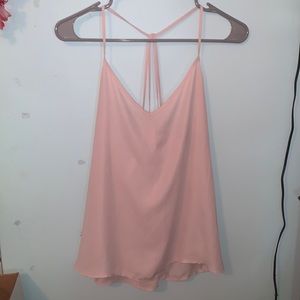 Abercrombie sheer pink tank